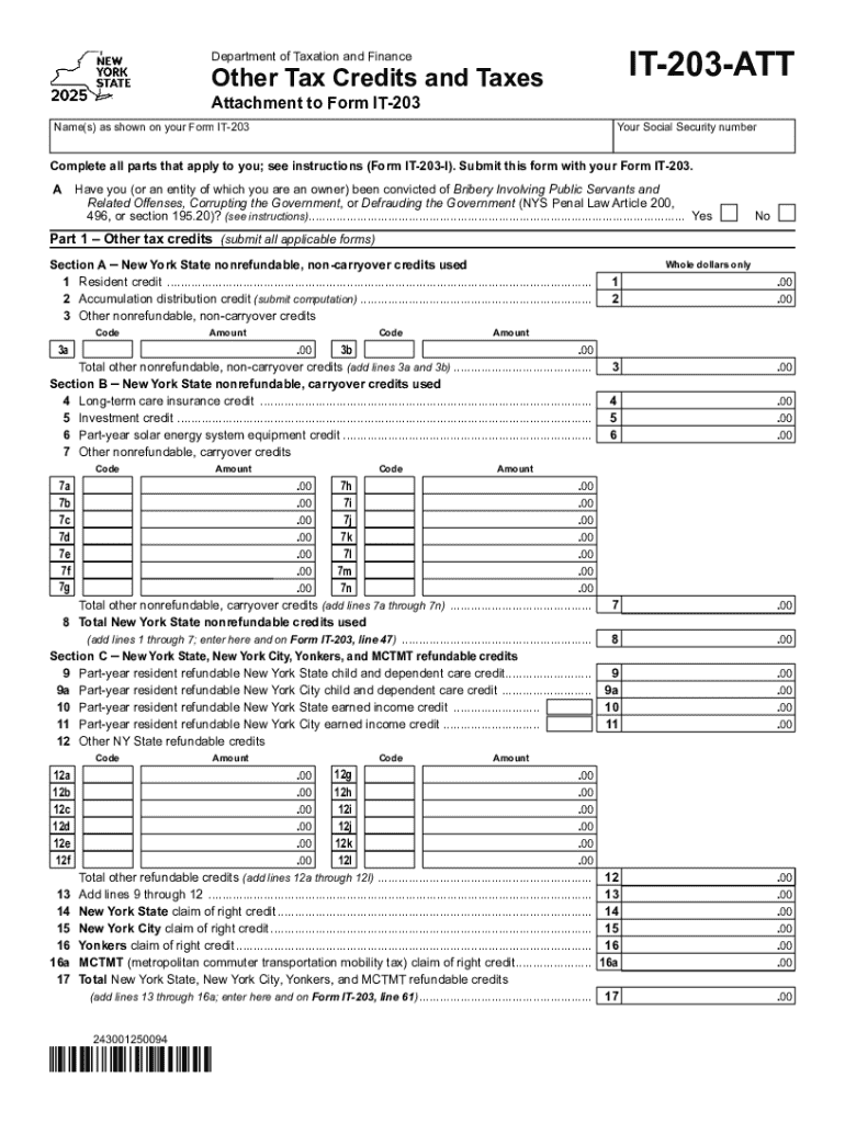 Form it 203 AttFill Out and Use This PDF