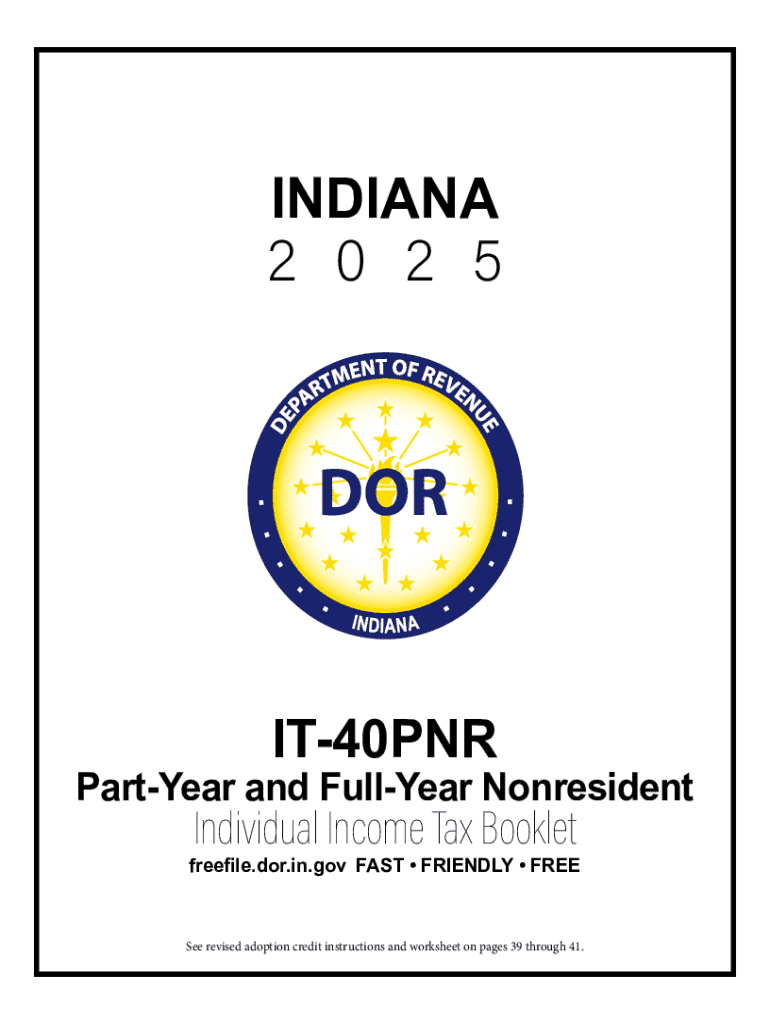 Indiana it 40PNR Form