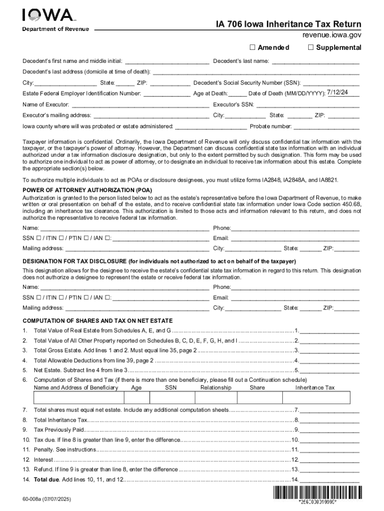 Forms Inheritance Tax