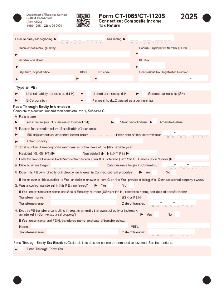Connecticut Composite Income Form