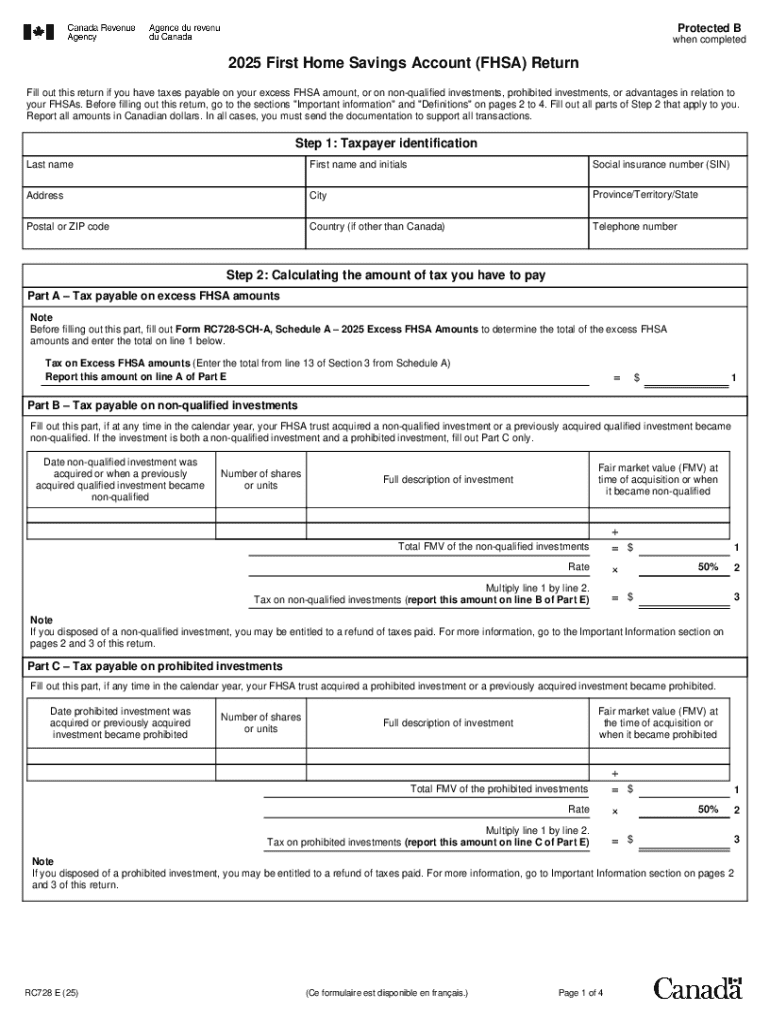 First Home Savings Account Return  Form
