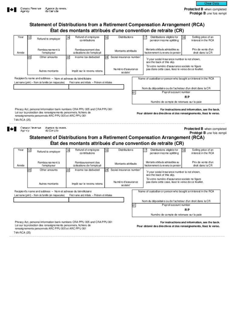T4A RCA Form