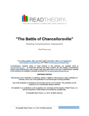 The Battle of Chancellorsville Comprehension Answers  Form