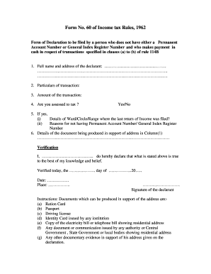 Form 60 PDF