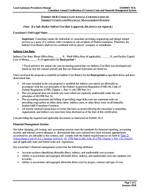 Exhibit 10 K Caltrans Dot Ca  Form