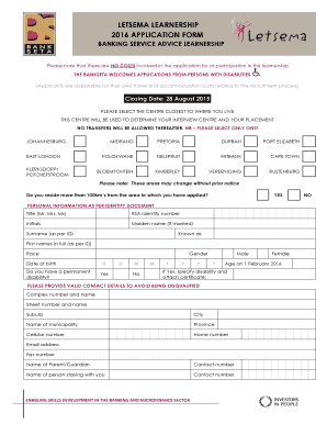  Letsema Learnership 2016-2024