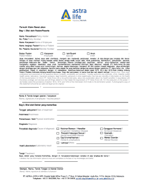 Outpatient Reimbursement Claim Form Astra Life