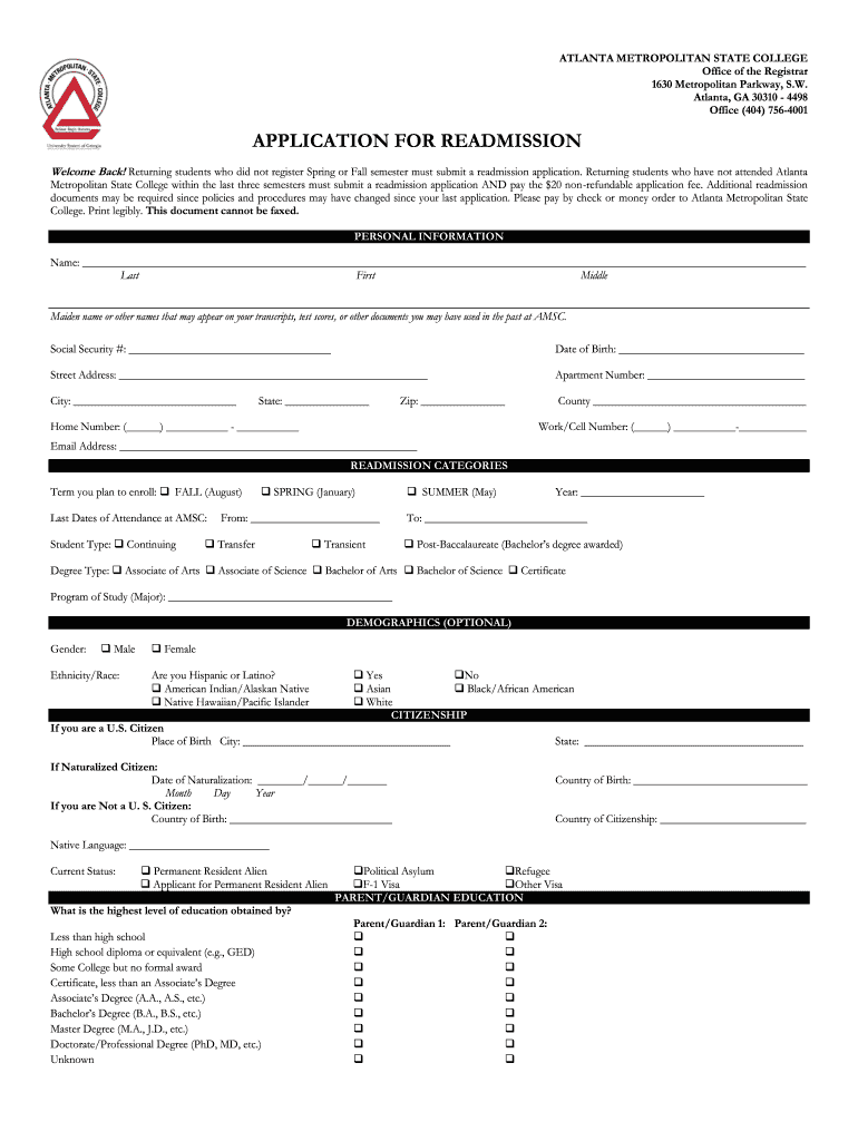  Atlanta Metropolitan College 2015-2024