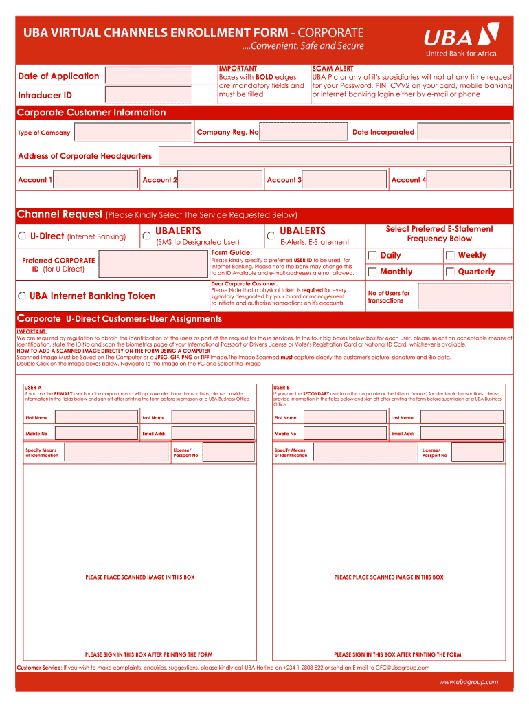 Channel Enrollment  Form