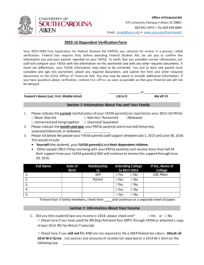  Office of Financial Aid 471 University Parkway Aiken, SC 29801 8036413476 Fax 8036436840 Email Stuaid Usca Web Usca 2015