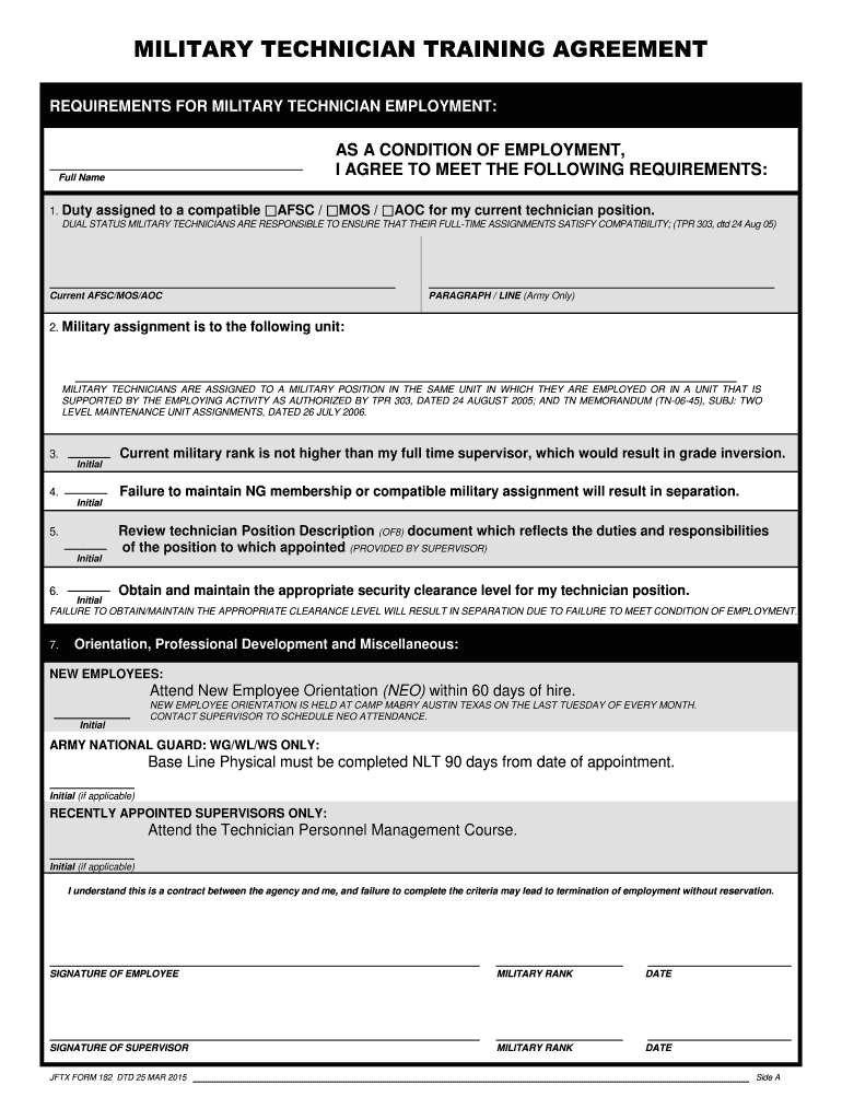  Jftx Form 182 2015-2024