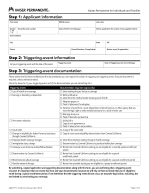 Fax Number for Triggering Dicuments Kaiser Form