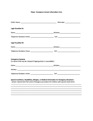 Contact Information Form