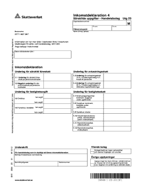 Inkomstdeklaration 4  Form