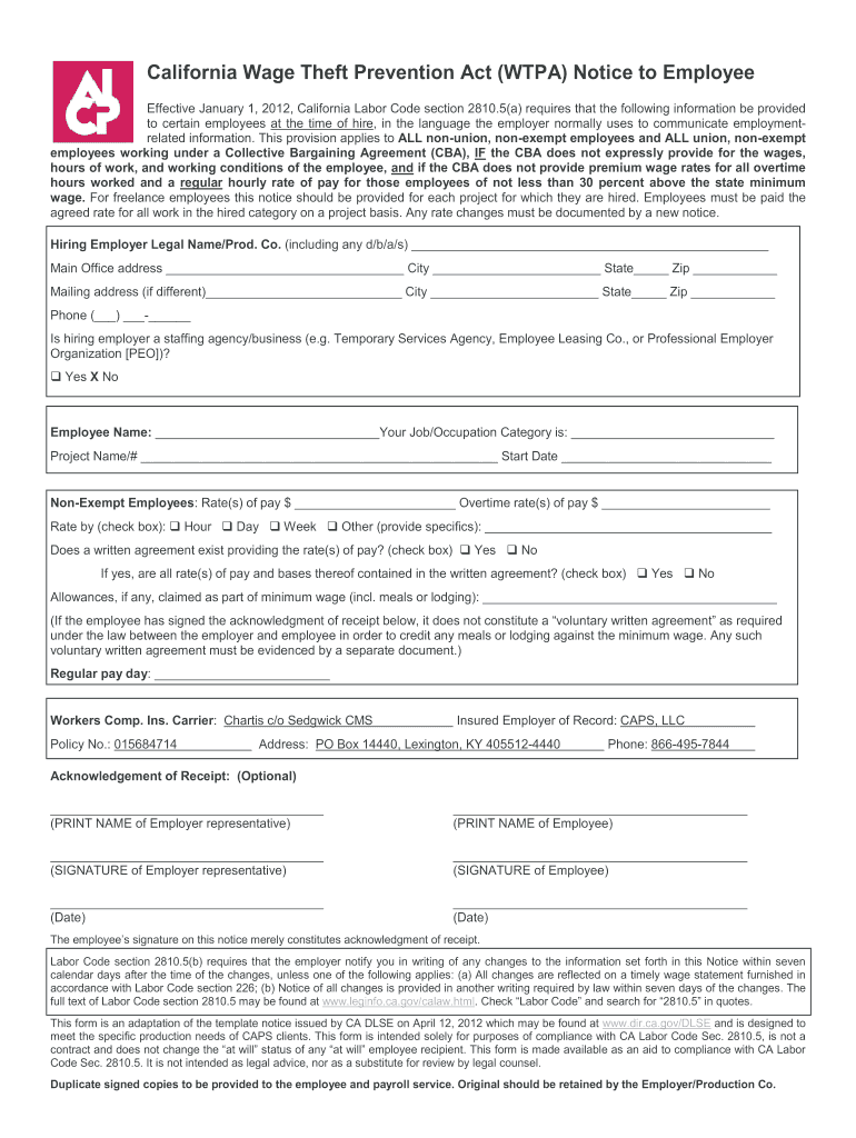 Wtpa Form