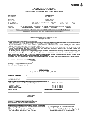 Formulir Klaim Rawat Jalan Medicare