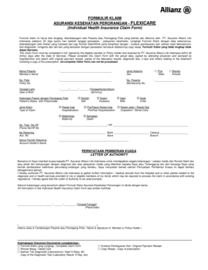 Form Klaim Allianz