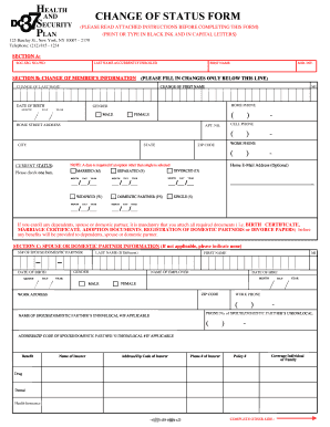 Dc37 Change of Address  Form