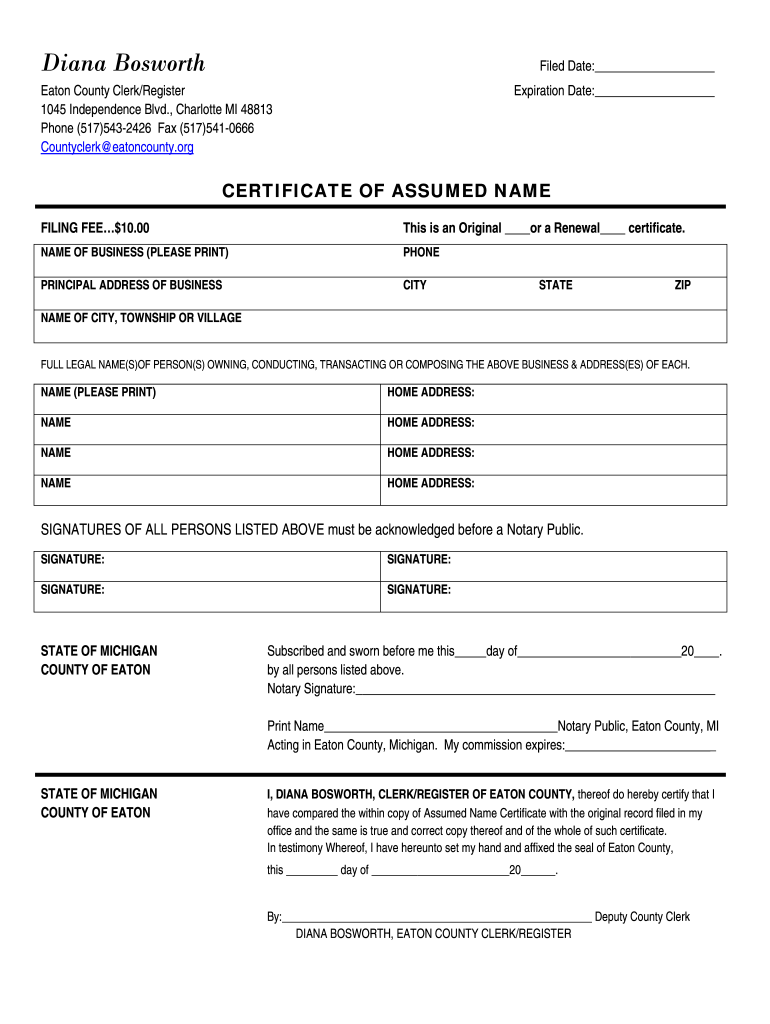 Dba Form