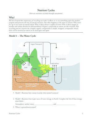 Pogil Nutrient Cycles  Form