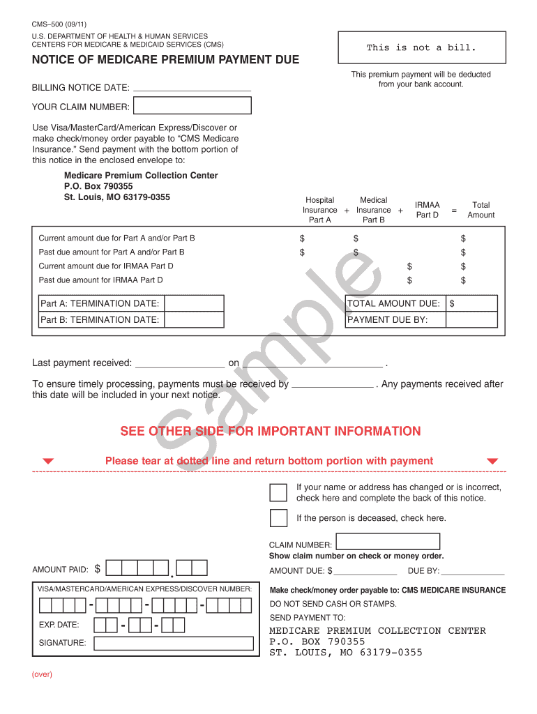 Cms 500 Form