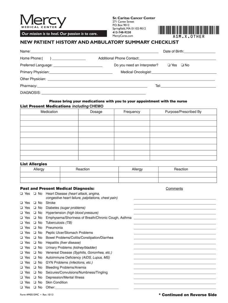 New Patient Form Link Mercy Medical Center