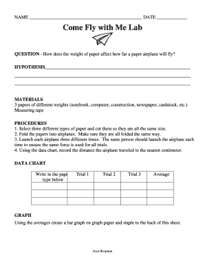 Come Fly with Me Lab Answer Key  Form