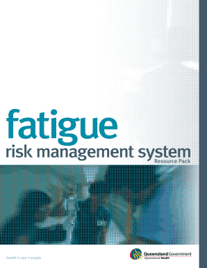 Fatigue Risk Management System Resource Pack  Form