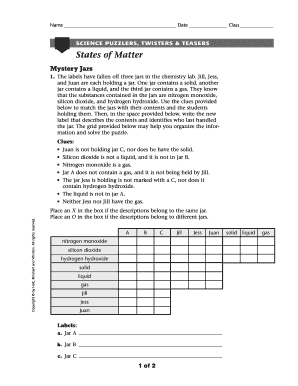 Science Puzzlers Twisters and Teasers Answer Key  Form