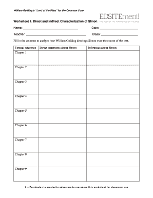 Direct and Indirect Characterization PDF  Form