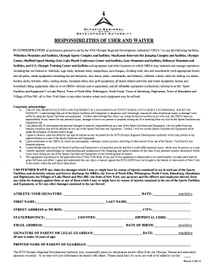Orda Waiver Whiteface  Form