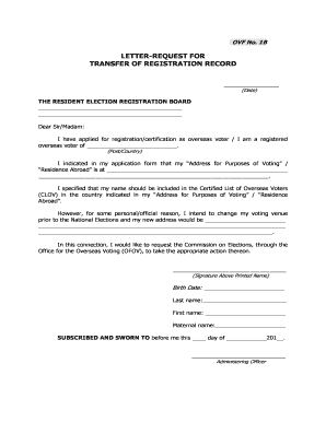 Ovf No 1 B  Form