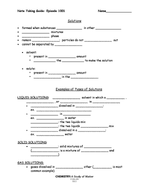 Note Taking Guide Episode 1001 Answers  Form