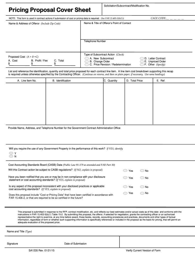  Sa1235 Form 2015-2024