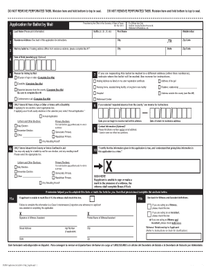 Texas Absentee Ballot  Form