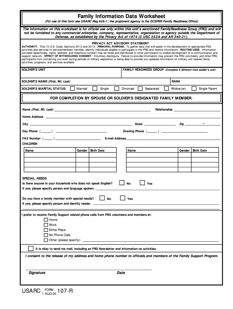  107 R Fillable  Form 2000