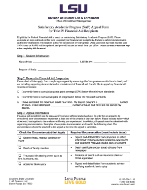  Lsu Sap Appeal Form 2014