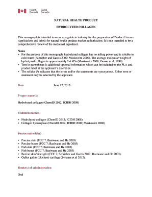 Collagen Monograph  Form