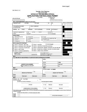 Building Permit Form PDF