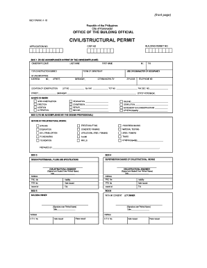 Structural Permit Form