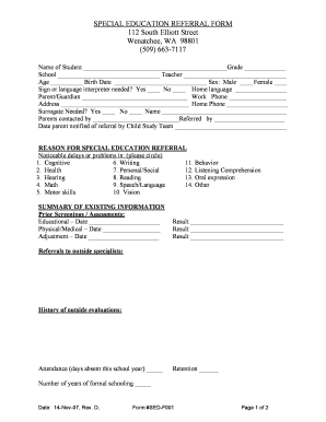 F001 Formular