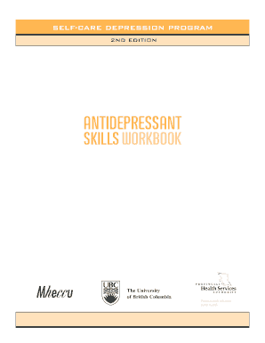 Depression Workbook PDF  Form