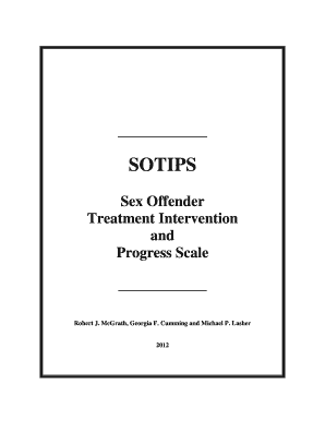 SOTIPS Sex Offender Treatment Intervention and Progress Scale Nij  Form
