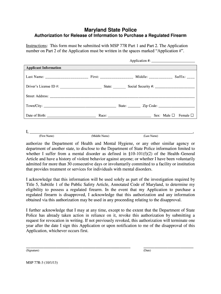 Get and Sign Msp 77r Application 2013-2022 Form