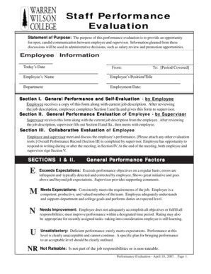 Self Evaluation Form PDF Warren Wilson College Warren Wilson