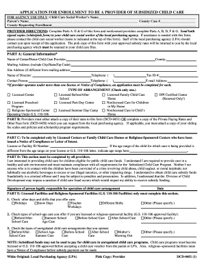 DCD 0451 NC DHHS Online Publications Info Dhhs State Nc  Form