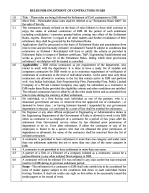 Delhi Jal Board Contractor List  Form