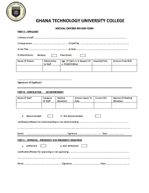 Sample of Ghana Telecom University Forms