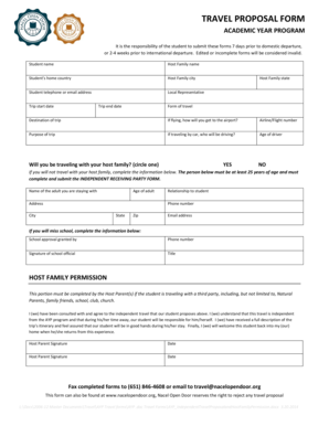 AYP Travel Proposal Form Nacel Open Door Nacelopendoor