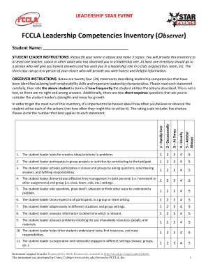 Fcclainc O  Form